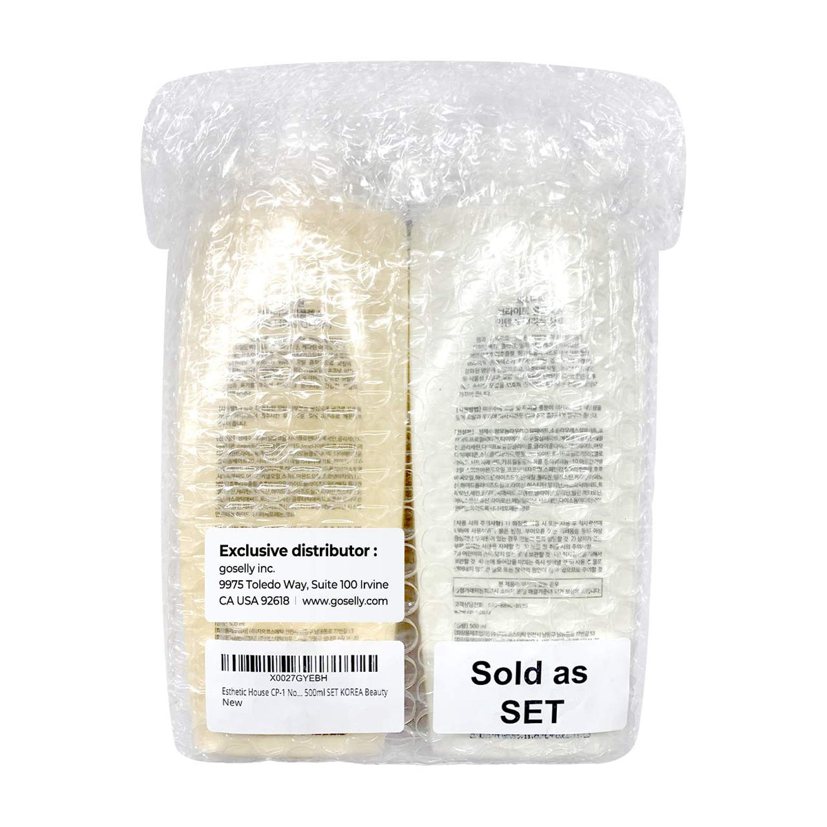 CP-1 Spa quality set on shelf display for premium care