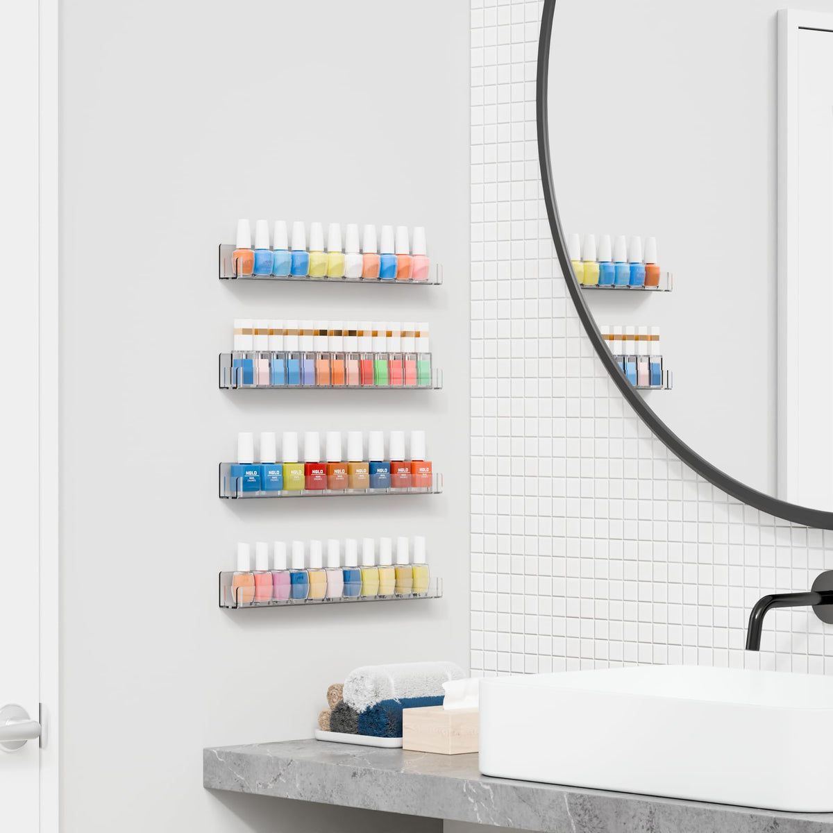 Sleek installation-ready design saves counter space in salons