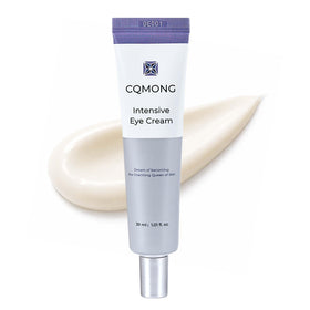 CQMONG Intensive Eye Cream bottle closeup for smooth under-eye skin.
