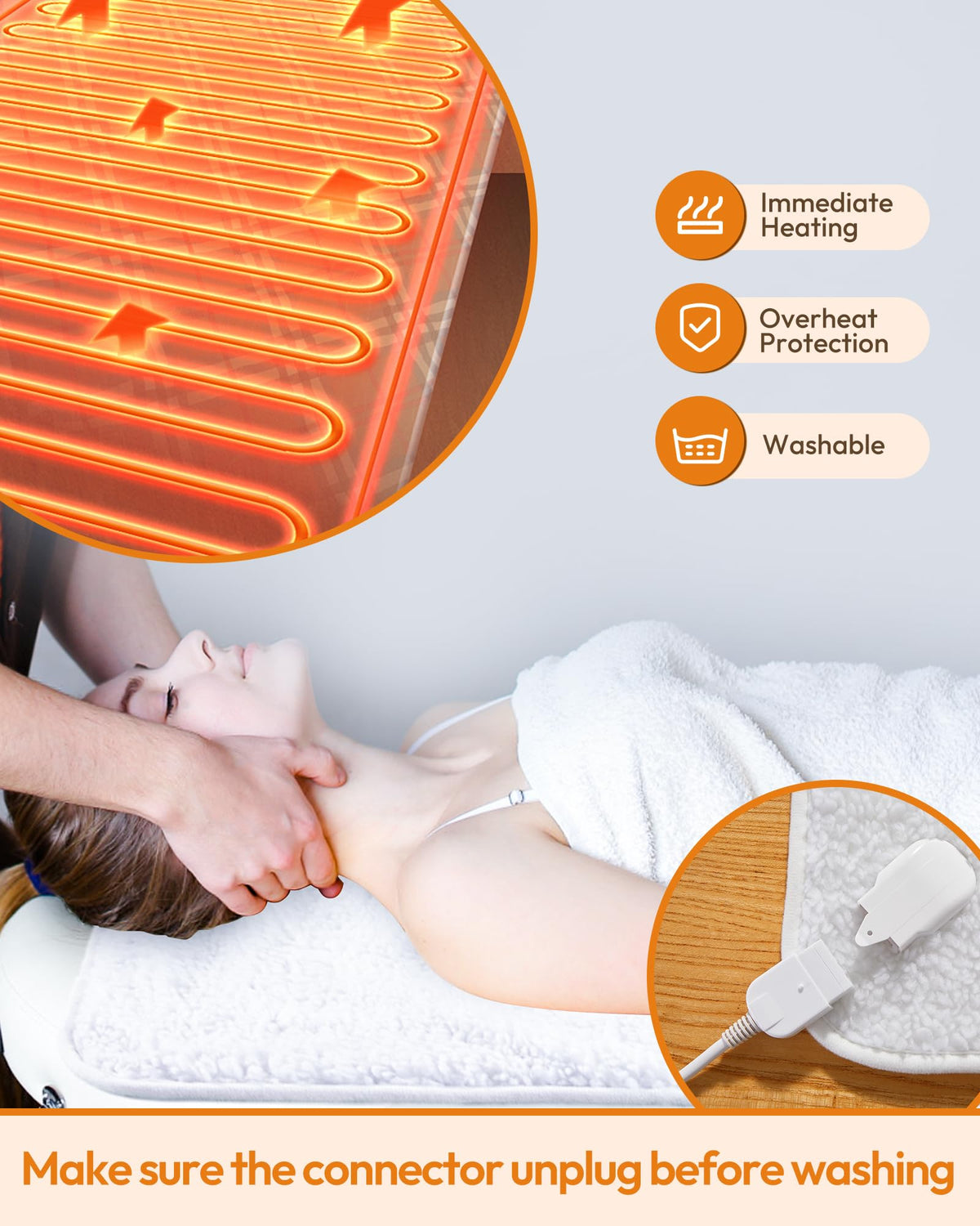Crablux auto overheat protection for safe, worry-free use.