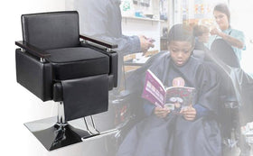 Crablux compact seat pad for barber setups fits tight spaces.