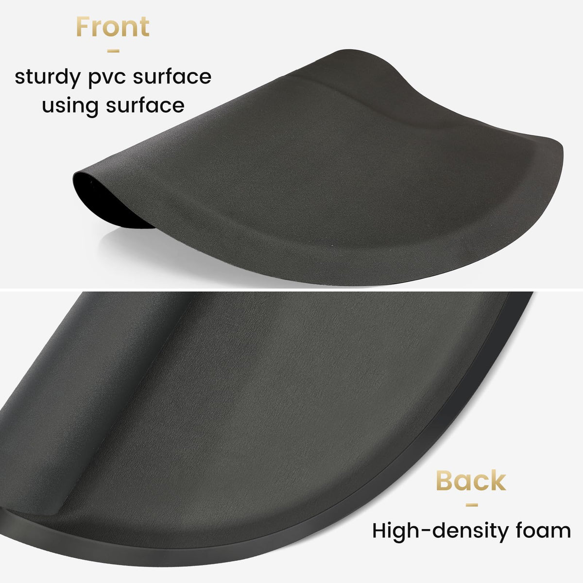 Crablux anti-fatigue mat is suitable for high heels in a studio setup.