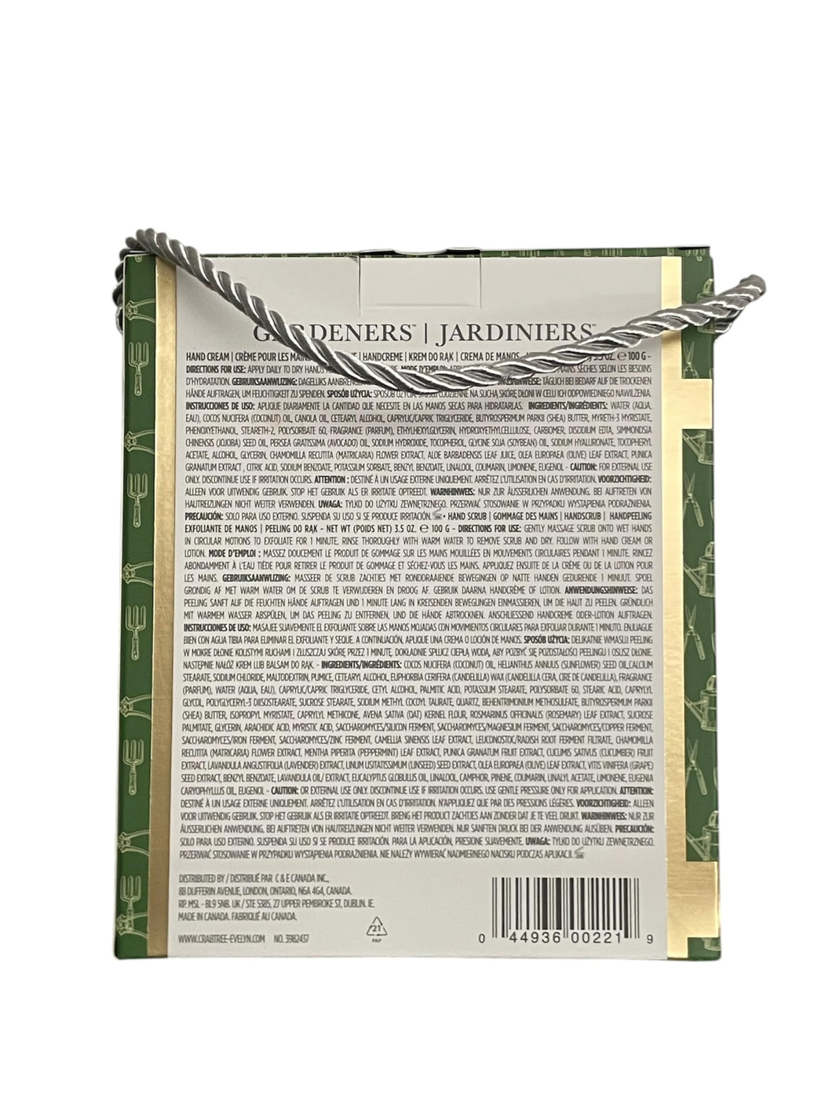 Crabtree & Evelyn Gardeners Hand Scrub with herbal scent active during use
