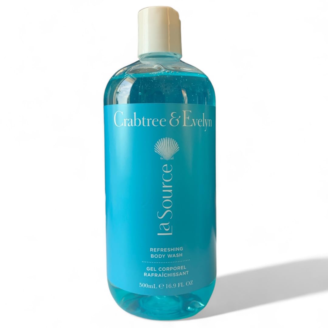 Crabtree & Evelyn La Source bottle pour for an ocean-inspired morning cleanse