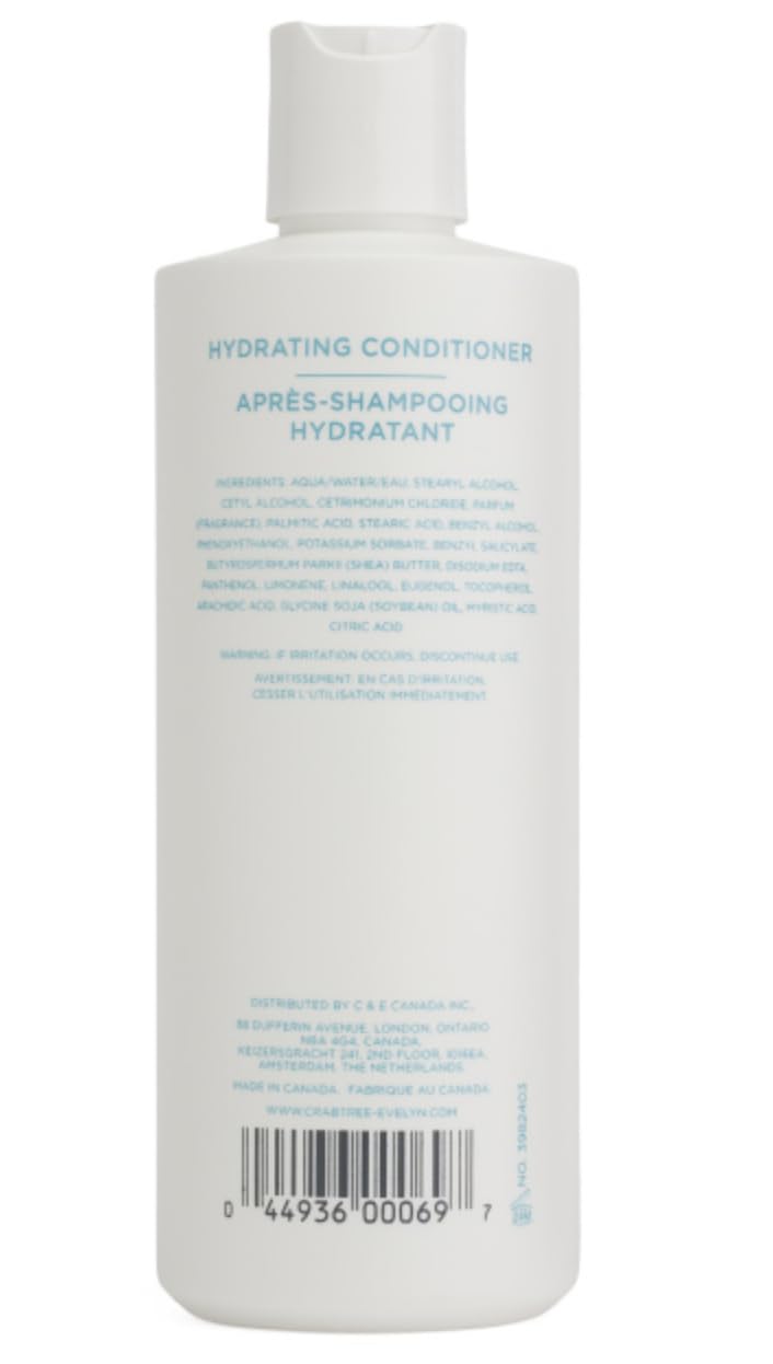 La Source conditioner label highlighting seaweed scent and moisture boost for frizz control.