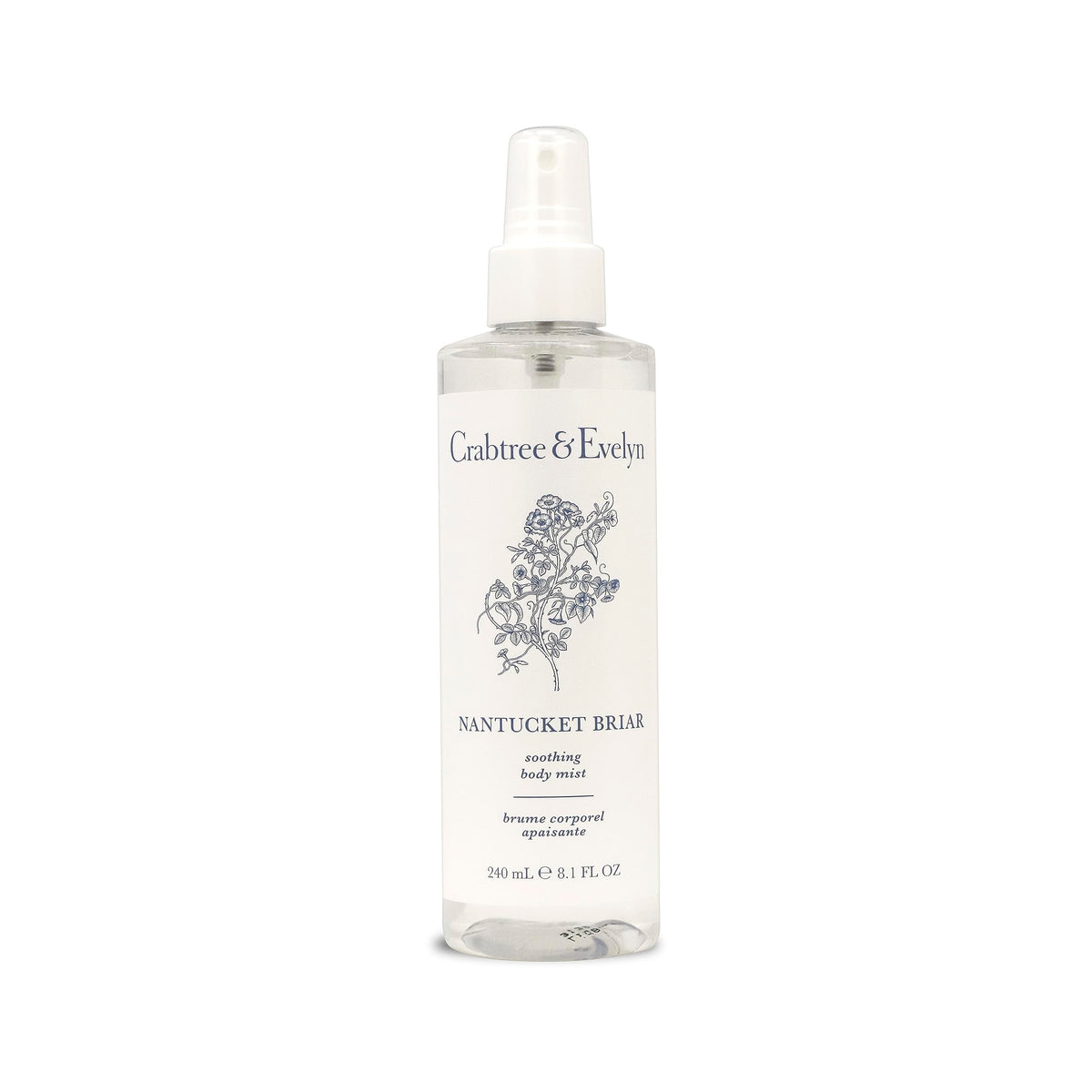 Crabtree & Evelyn Nantucket Briar Body Mist bottle for daily wear.