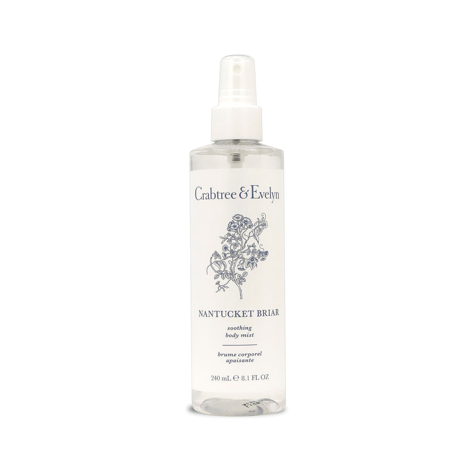 Crabtree & Evelyn Nantucket Briar Body Mist bottle for daily wear.