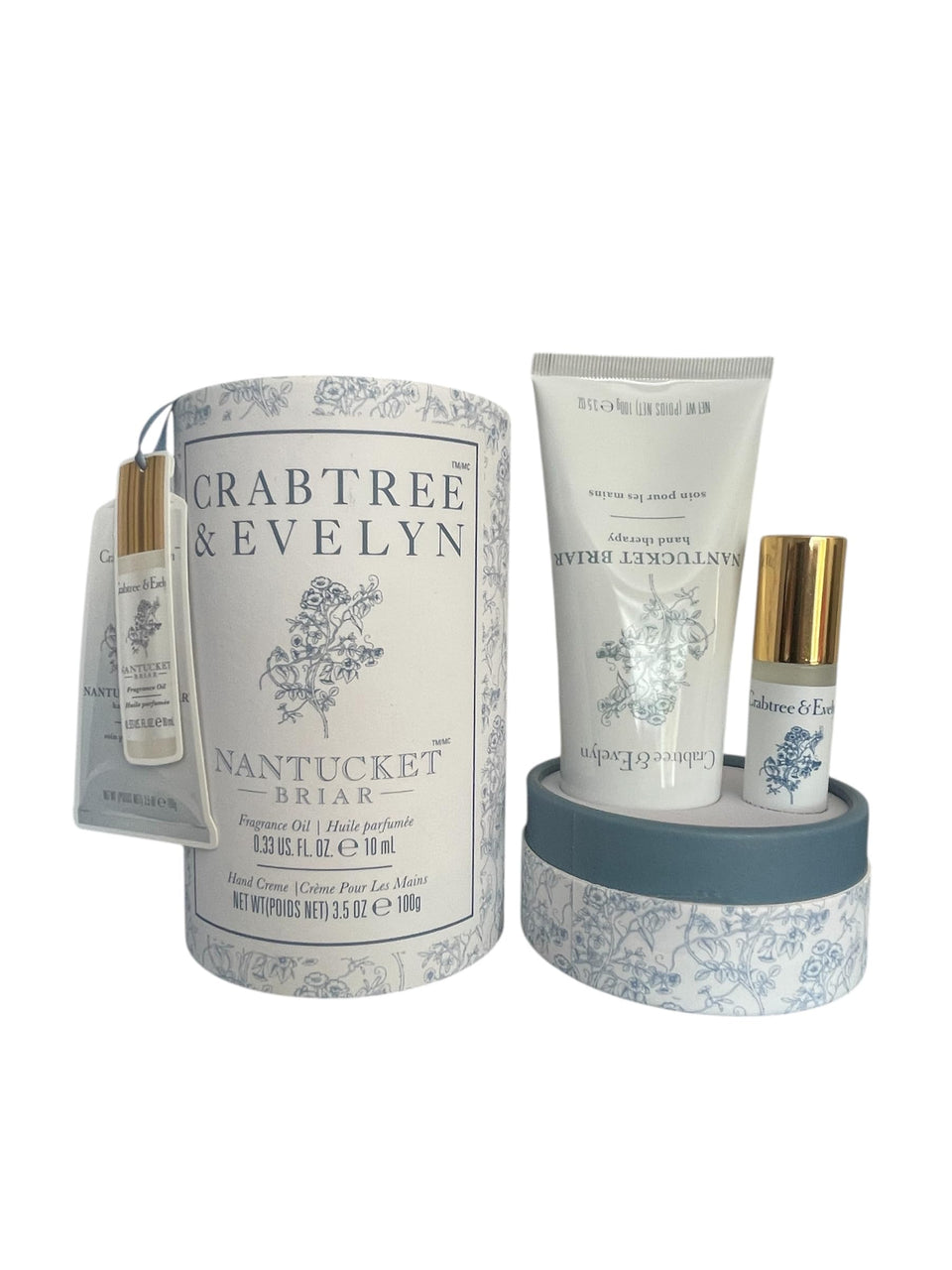 Crabtree & Evelyn Nantucket Briar fragrance oil rollerball delivering a refined scent on pulse points.