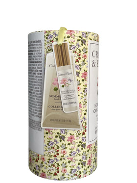 Crabtree & Evelyn Summer Hill hand creme texture on skin, delivering conditioning moisture.