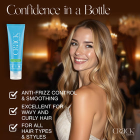 Crack Hair Fix Air Dry Cream heat protection during blow-drying