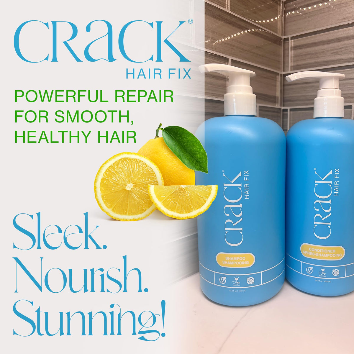 CRACK Hair Fix Conditioner bottle highlights deep hydration and curl support