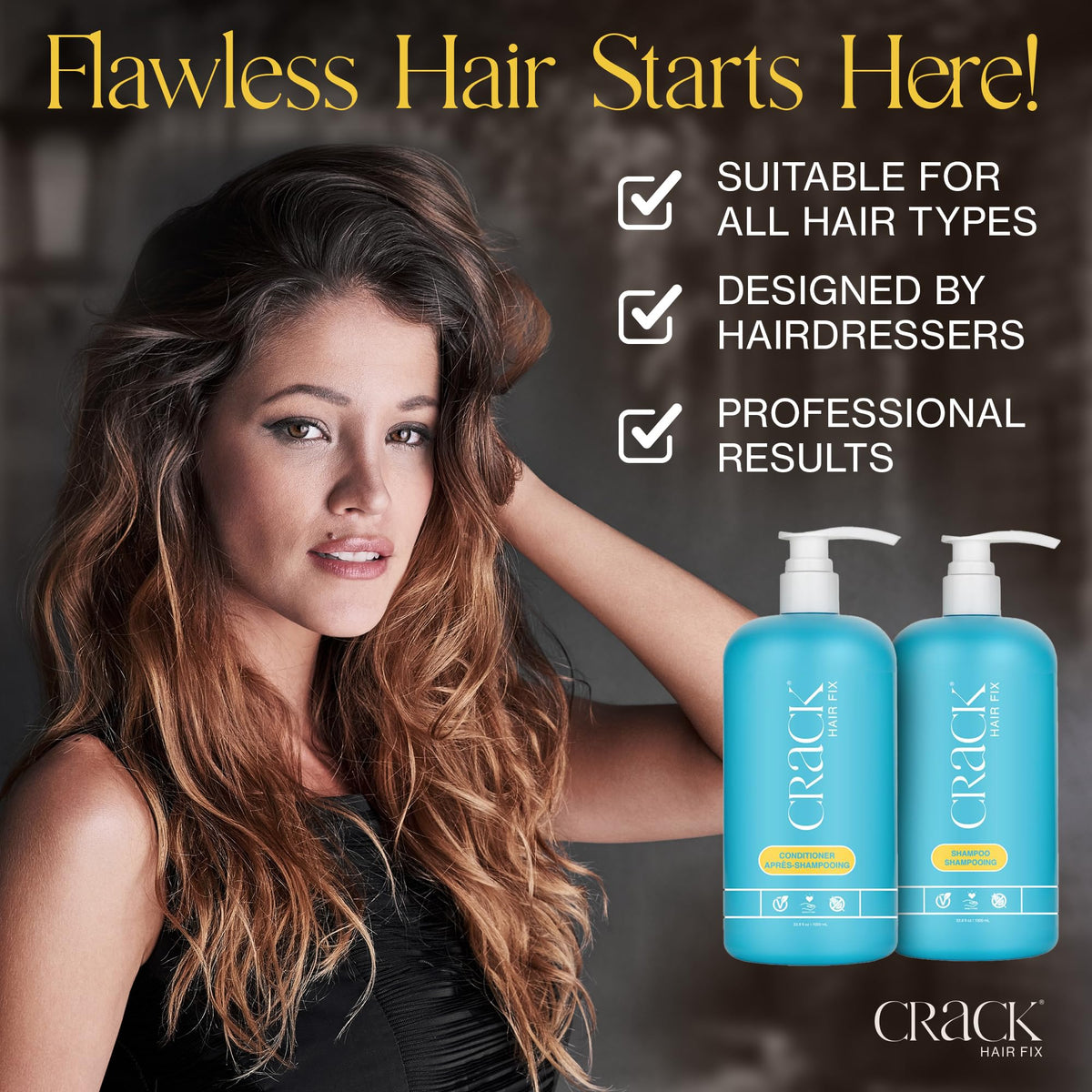 CRACK Hair Fix hair smooth finish demonstrates humidity resistance