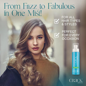 Crack Hair Fix Mist 6 oz twin-pack for on-the-go hair care