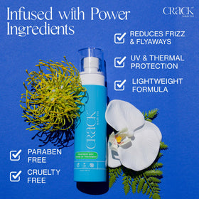 Crack Hair Fix Mist Spray detangles hair and reduces frizz