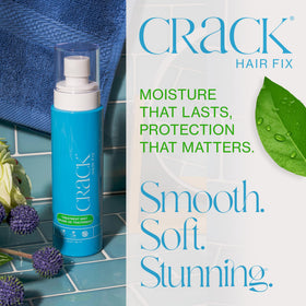 Crack Hair Fix Mist Spray dispenser delivering even coverage for all hair