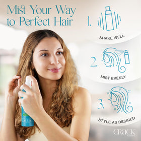 Crack Hair Fix Mist Spray adds natural shine to hair
