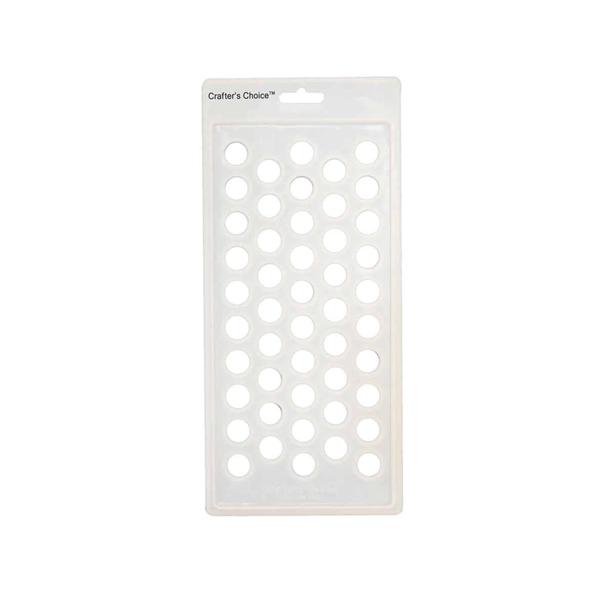 Crafters Choice lip balm tray for 48 tubes, round design speeds production.
