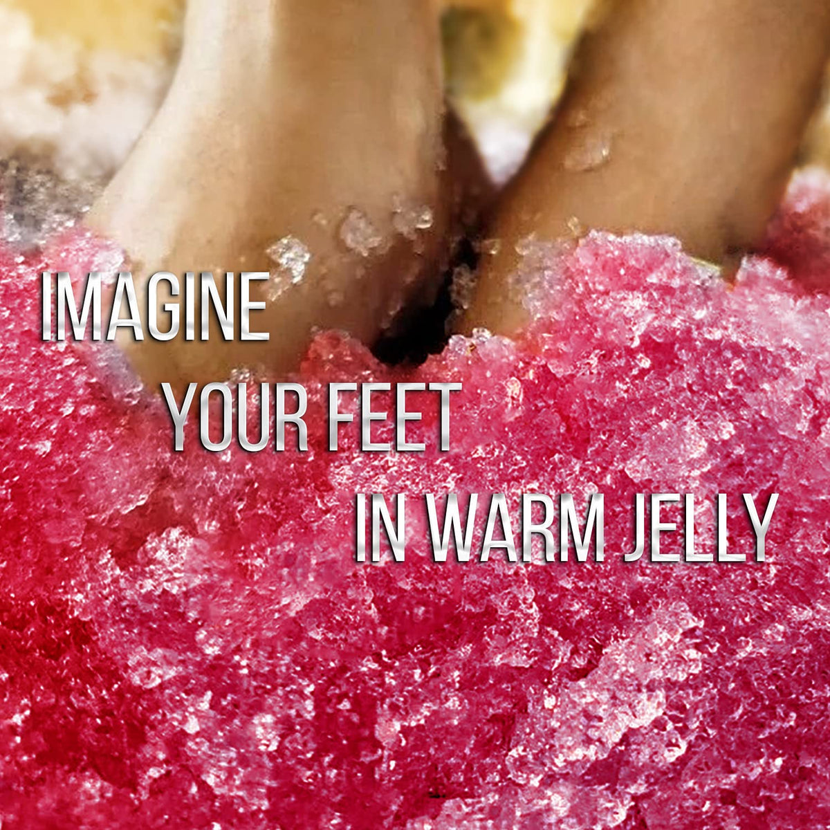 Close-up of SOO JELLY texture highlighting plush jelly for toe massage