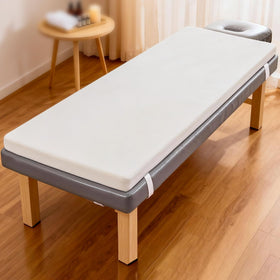 CRAURU Massage Bed Topper cover shown for easy washing between lash sessions