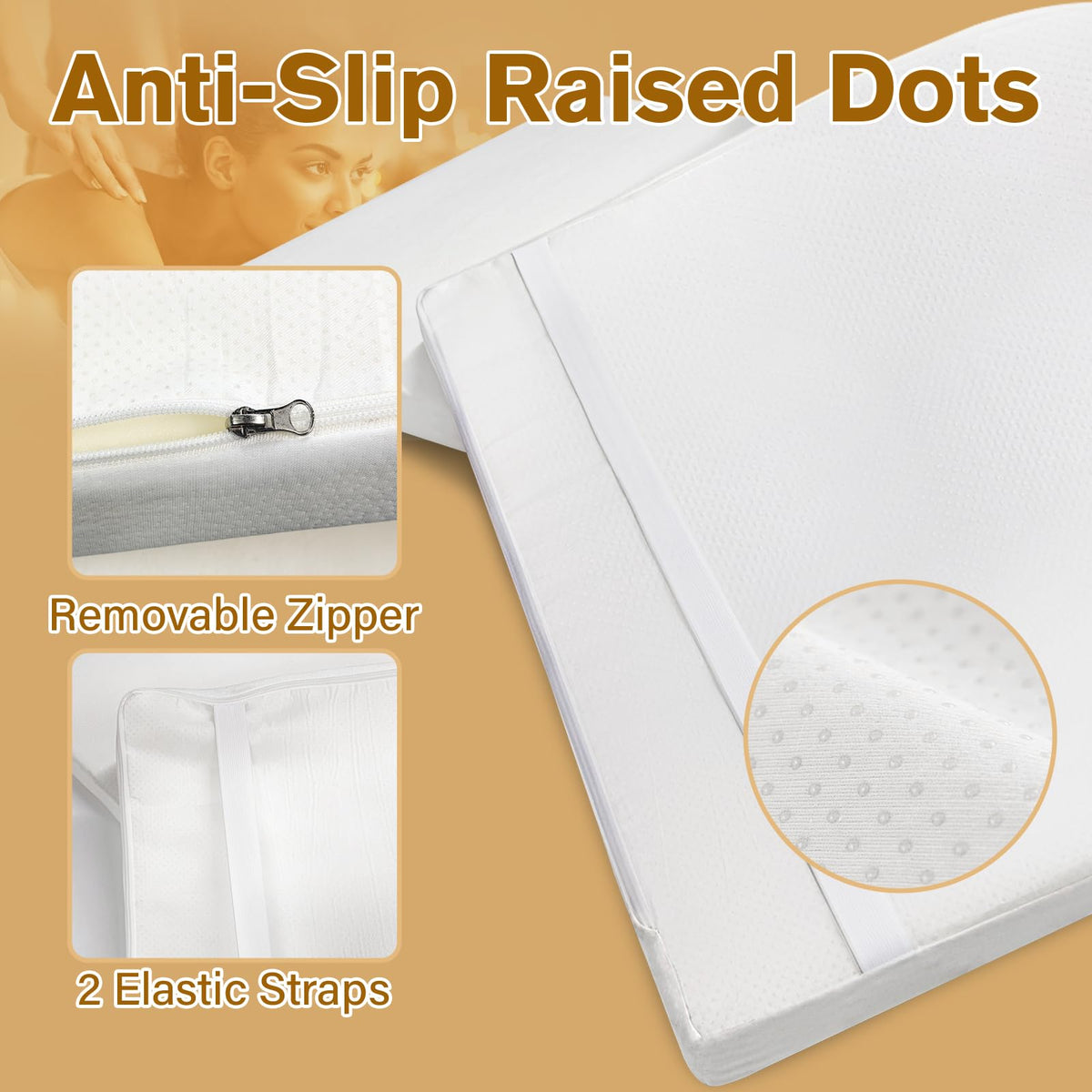 CRAURU soft-touch material for gentle support on the body