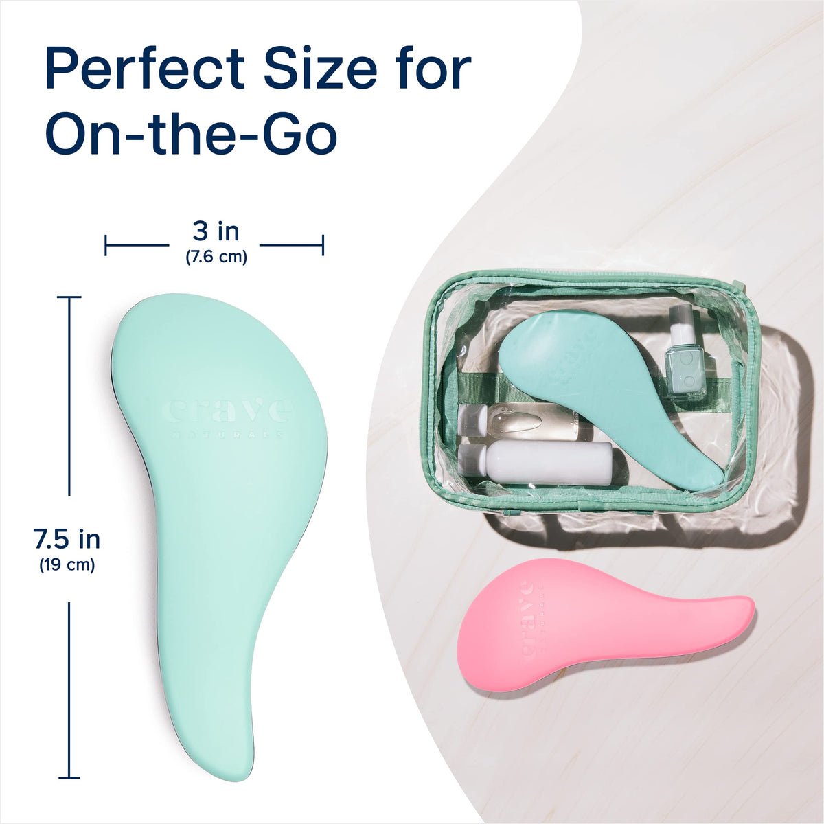 Crave Naturals Glide Thru features soft flexible bristles for gentle brushing