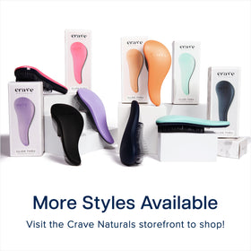 Crave Naturals Glide Thru Hair Brush bristle detail close-up shows durability.