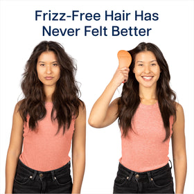 Crave Naturals Glide Thru Hair Brush in use with child demonstrates a gentle routine.