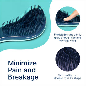 Crave Naturals Glide Thru Hair Brush kid-friendly design with soft bristles for pain-free detangling.