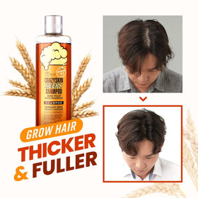 Crazy Skin shiny hair after use showing healthy-looking strands.