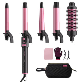 CrazyMar 5-in-1 curling iron set with five barrels for versatile styling