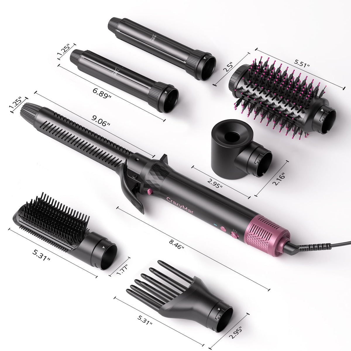 CrazyMar Air Wrap Hair Styler lightweight, ergonomic design for easy handling.