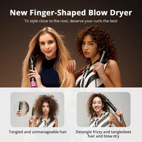 CrazyMar Air Wrap Hair Styler temperature control safeguards hair during styling.