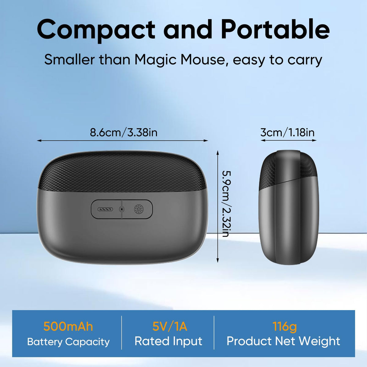 CreaCare electric nail clipper travel-compact design for on-the-go grooming.