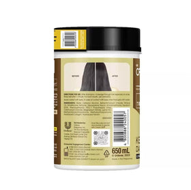 Cream Silk Daily Treatment keratin application on hair for smoother ends.