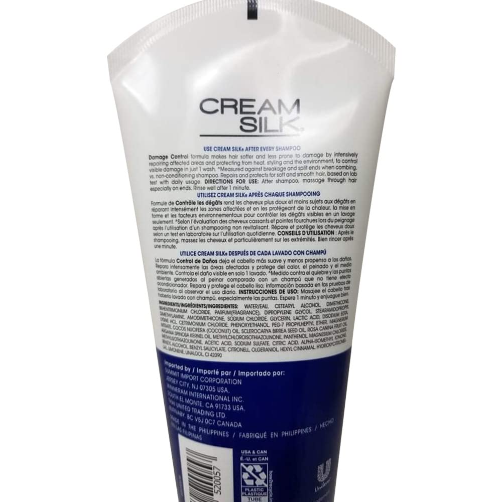 Cream Silk Damage Control bottle in a bathroom setting suggesting daily use.