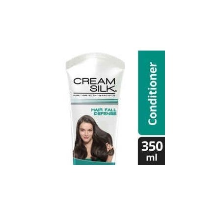 Cream Silk Hair Fall Defense conditioner bottle, 350ml family size, smooths and detangles hair.