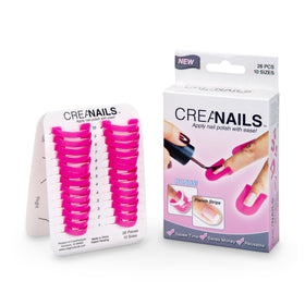 CreaNails reusable nail holder in use for clean, controlled painting