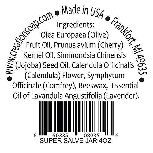 Creation Pharm Calendula Salve jar offers rich moisture for soft skin