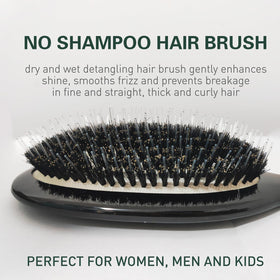 CredAiliserd No Shampoo Hair Brush head provides a soothing scalp massage.