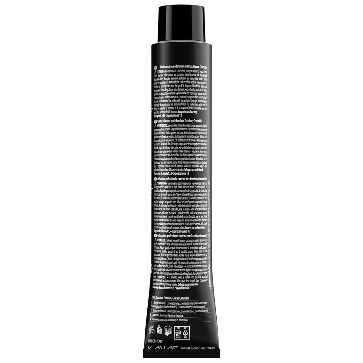 Cree hair application guide showing even root-to-tip coverage.