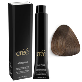 Créé Cree Professional 7.1 ash-blond bottle showing cool-toned shade for natural gray coverage