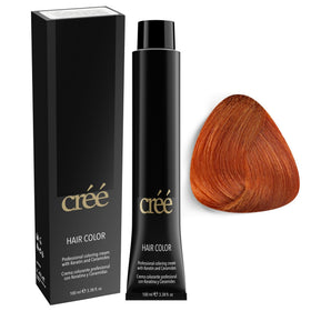 Cree Professional 8.4 Light Copper Blond bottle pour for even color application.