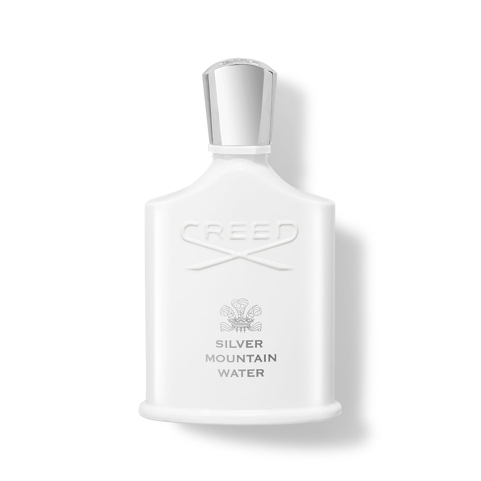 Creed Silver Mountain Water front bottle shows premium design for refined fragrance collection.