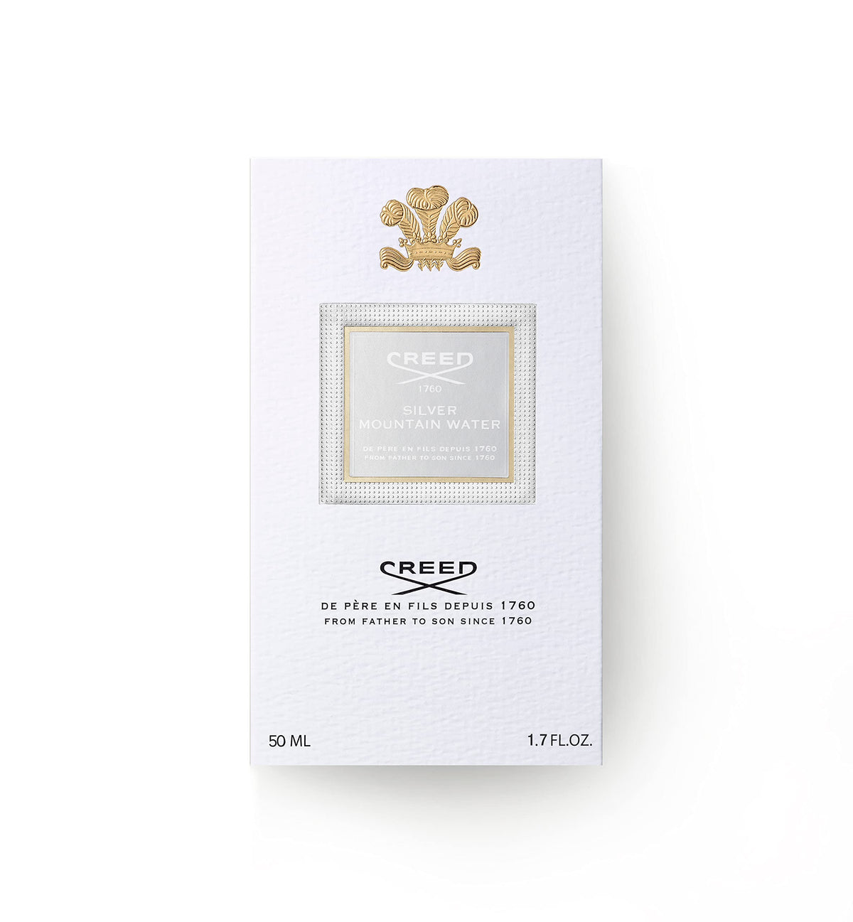 Creed Silver Mountain Water ice crystal detail evokes alpine purity and freshness.