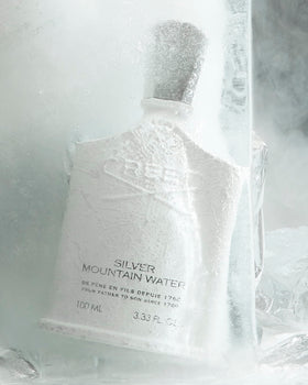 Creed Silver Mountain Water sandalwood base provides warm, lasting depth.