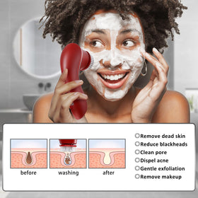 Crehora brush heads assembly showing the 4-head design for gentle to deep cleansing