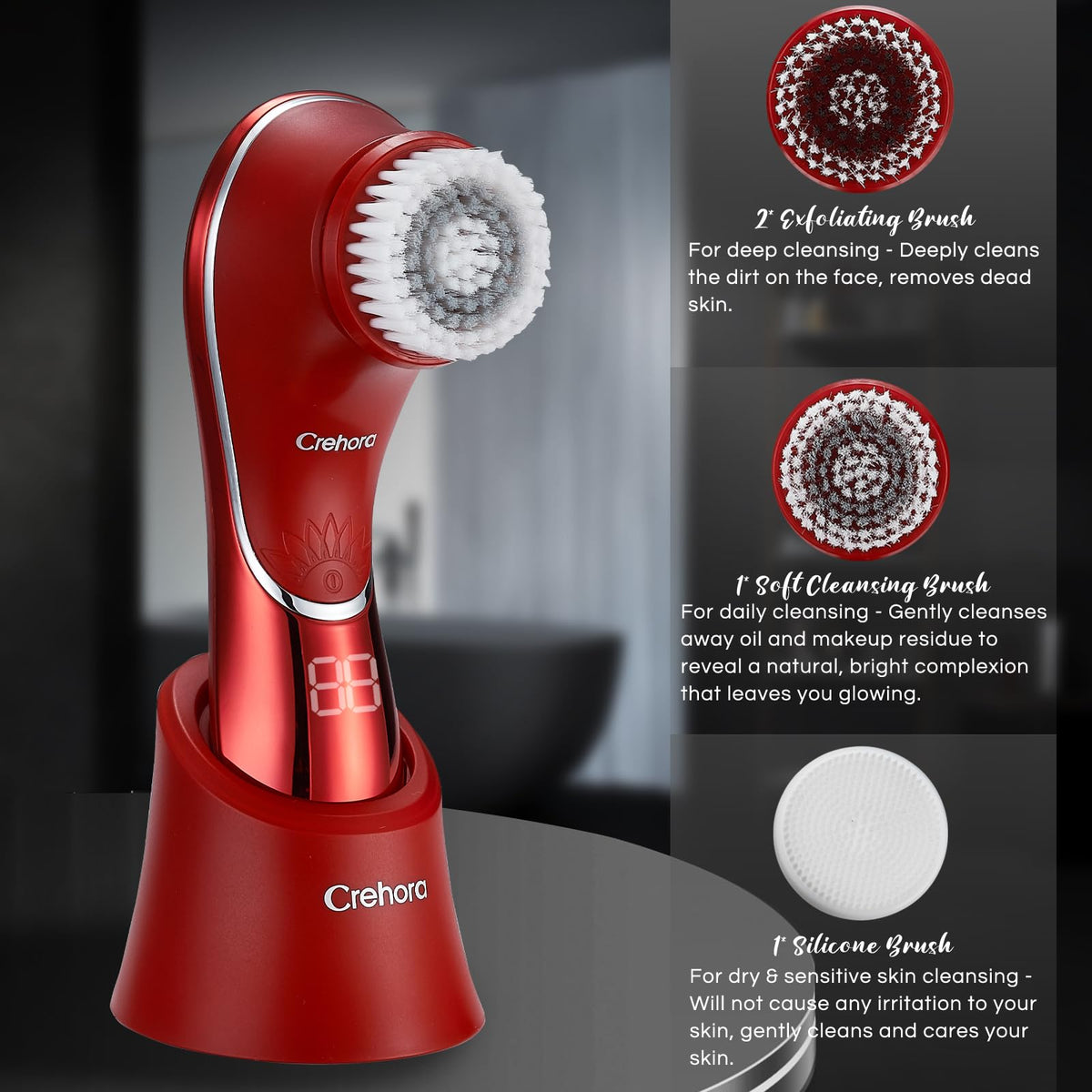 Crehora high-speed rotation enables deeper exfoliation at 900 rpm