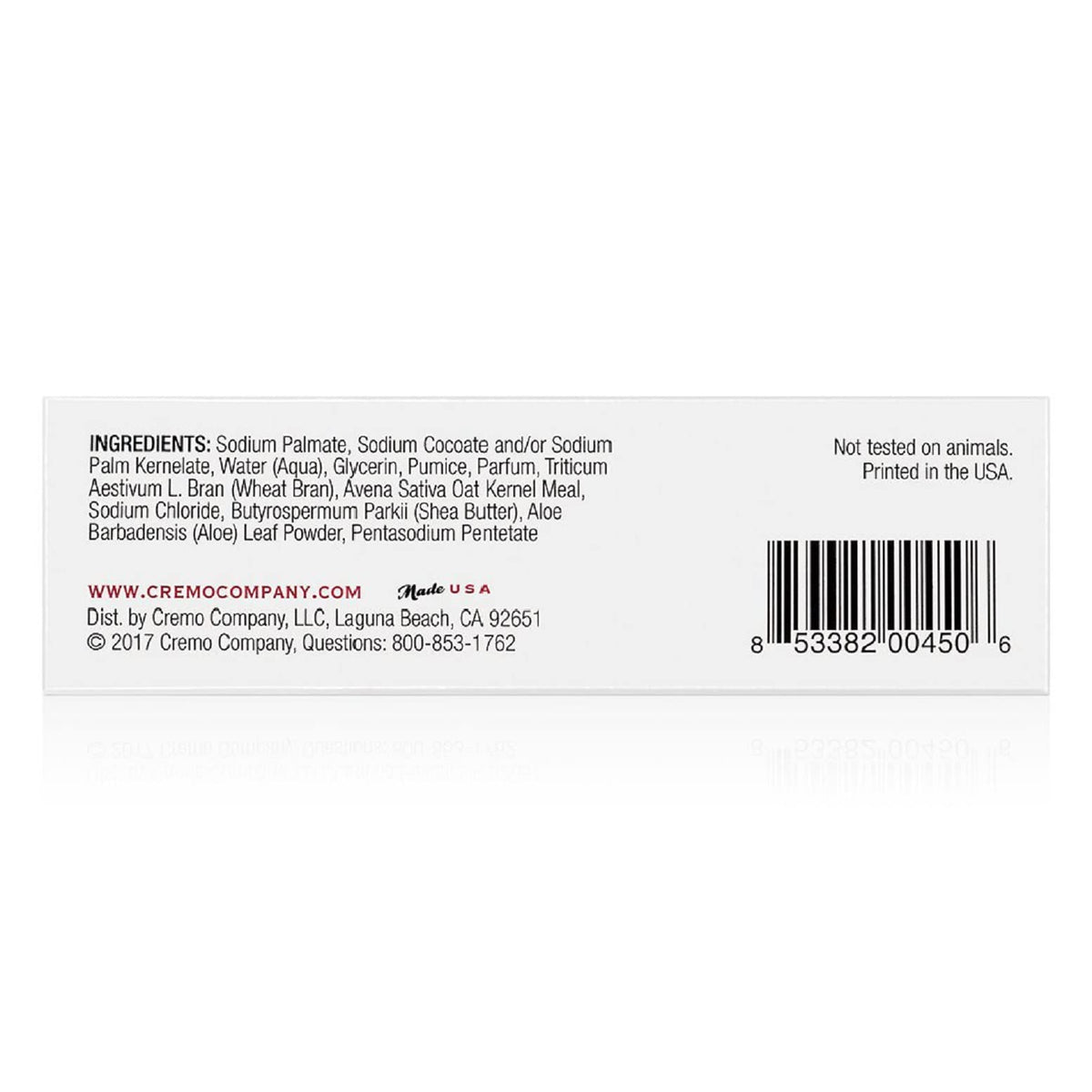 Cremo Bourbon and Oak exfoliating bar offers a long-lasting fragrance without overpowering.