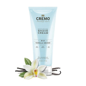 Cremo cream highlights macadamia seed oil and aloe for lasting moisture.