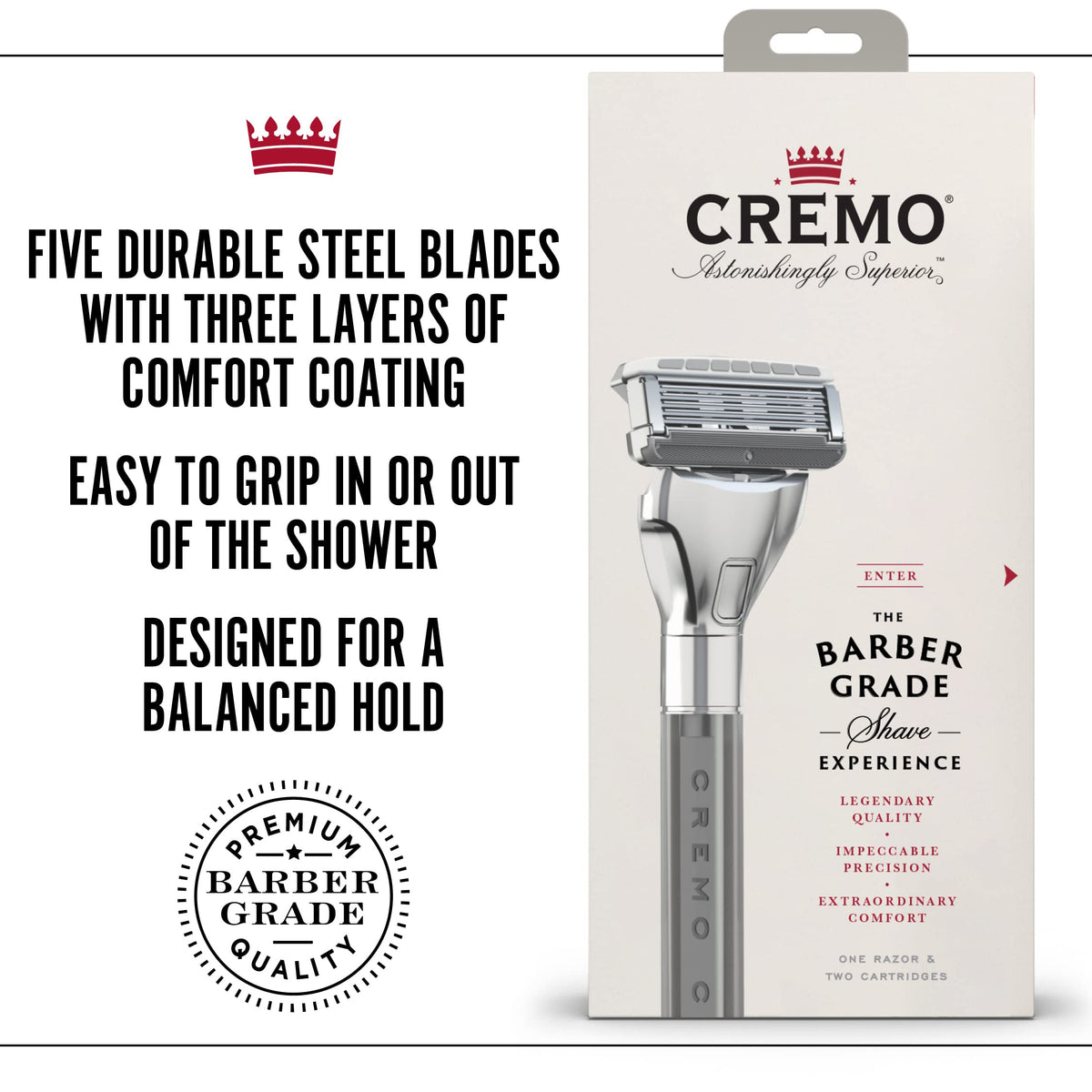 Cremo Pull-Back Trimmer in action for precise reach.
